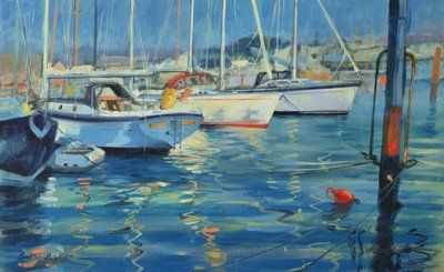 Isola di Wight - Riflessioni di yacht, 2010 da Jennifer Wright